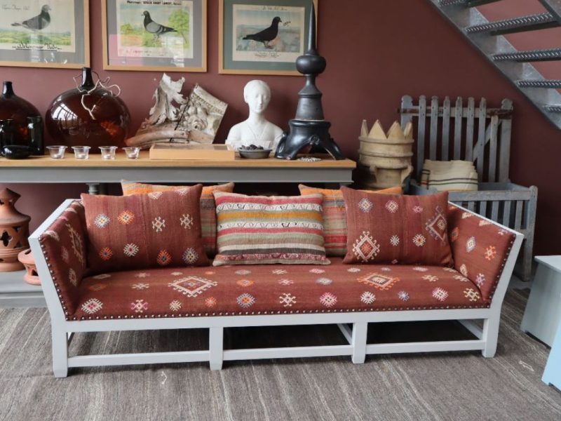 Banquette en kilim