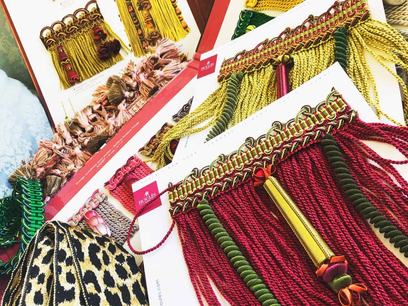 Echantillons de passementeries